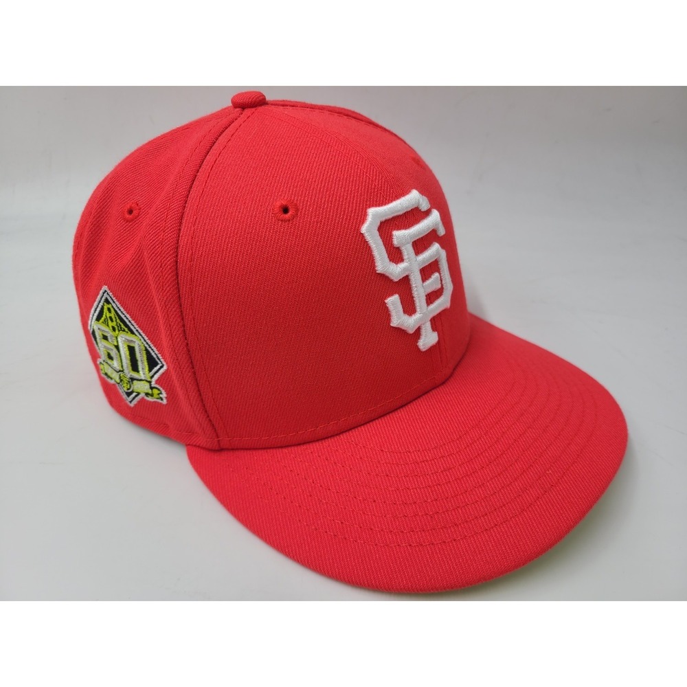 San Francisco Giants 60th Anniversary New Era 59Fifty Fitted 7 1/4 Hat Cap Pink